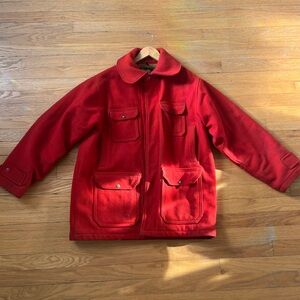 Vintage Woolrich Red Woolen Jacket